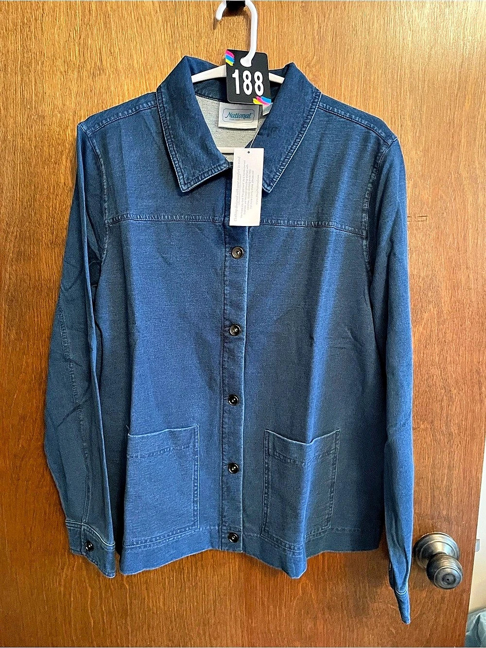 National Denim Jacket in Blue NWT